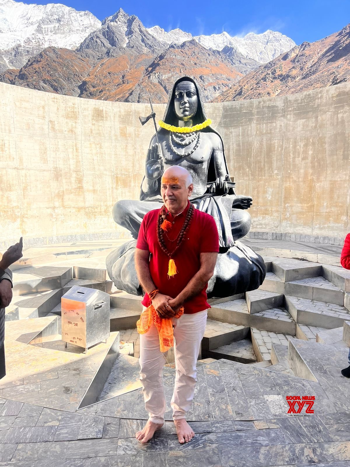 Rudraprayag: el ex MCD de Delhi, Manish Sisodia, visita el templo de Kedarnath Dham #Galería