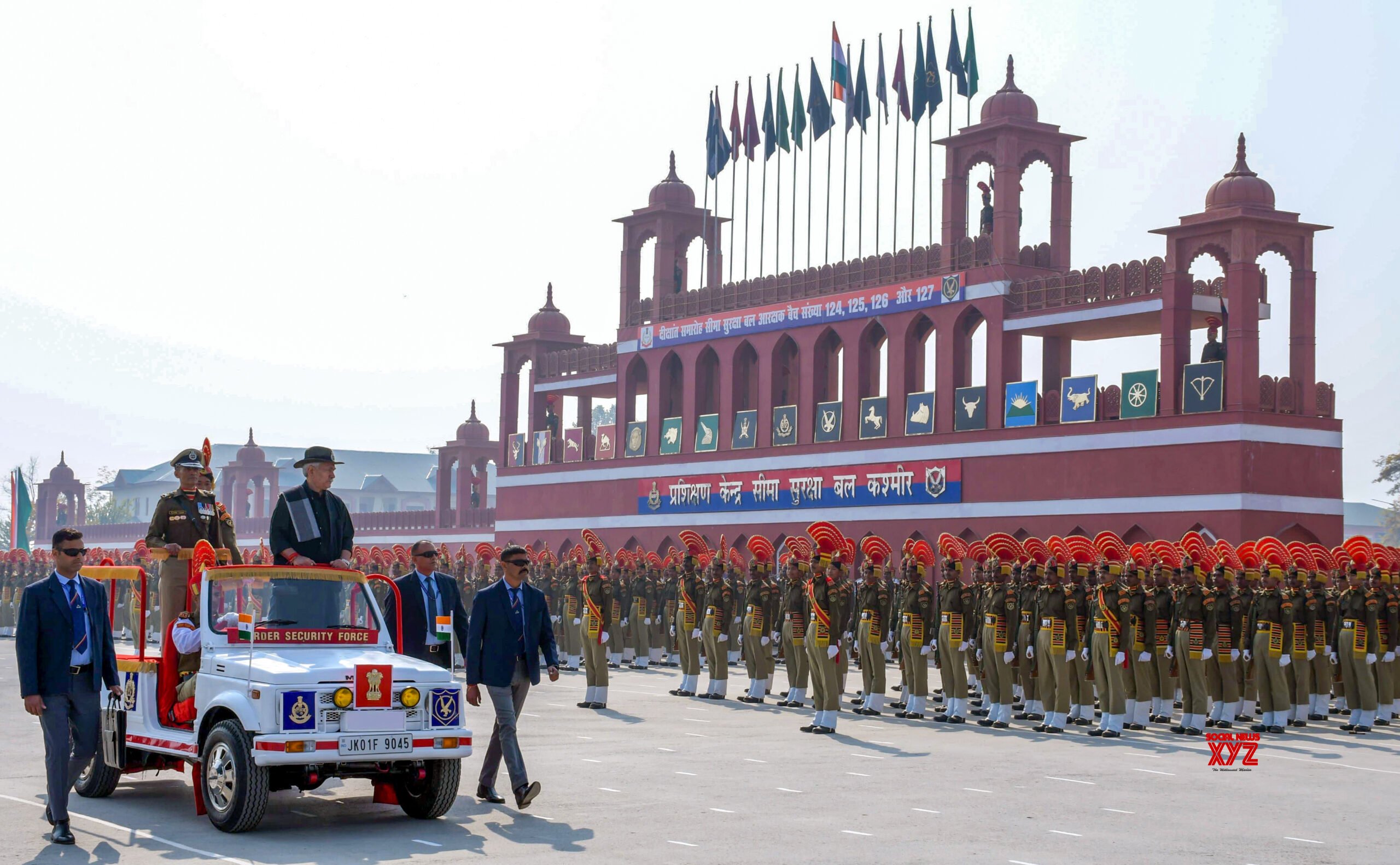 Budgam : Jammu and Kashmir Lieutenant Governor Manoj Sinha attends passing out parade of BSF recruit constables #Gallery