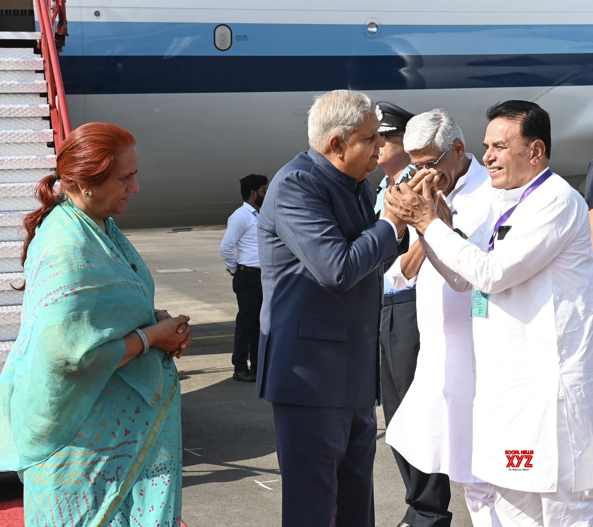 Jodhpur: Vice President Jagdeep Dhankhar arrives in Rajasthan #Gallery