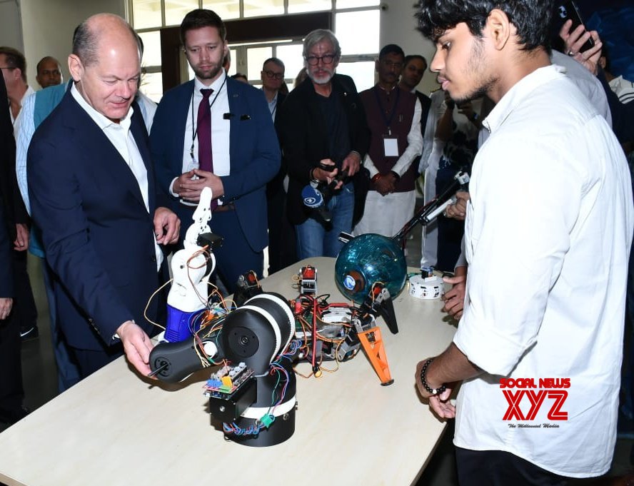 Sankaole: el canciller alemán Olaf Scholz durante su visita al campus BITS Pilani KK Birla Goa #Galería