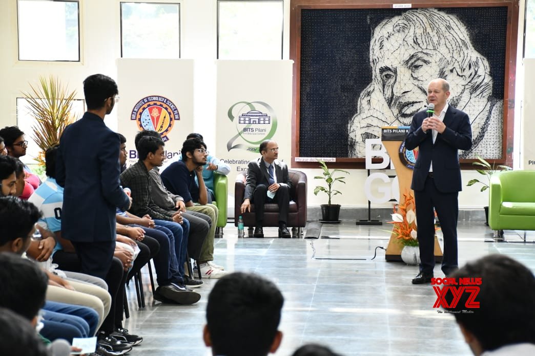 Sankaole: el canciller alemán Olaf Scholz durante su visita al campus BITS Pilani KK Birla Goa #Galería