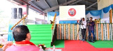 Dehradun: Uttarakhand Chief Minister Pushkar Singh Dhami listens to Prime Minister Narendra Modi's 'Mann Ki Baat' programme in Dehradun on Sunday, October 27, 2024. (Photo: IANS)