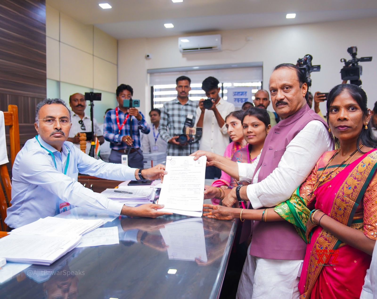 Pune : NCP candidate Ajit Pawar files his nomination papers - #Gallery