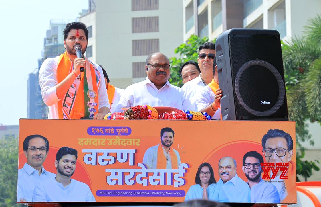 Mumbai: el candidato de Shiv Sena (UBT), Varun Sardesai, realizará una gira antes de presentar su nominación #Galería