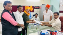 Mumbai: Shiv Sena candidate  Sanjay Nirupam files his nomination from the Dindoshi Assembly constituency for the Maharashtra Assembly elections in Mumbai on October 29, 2024. (Photo: IANS)