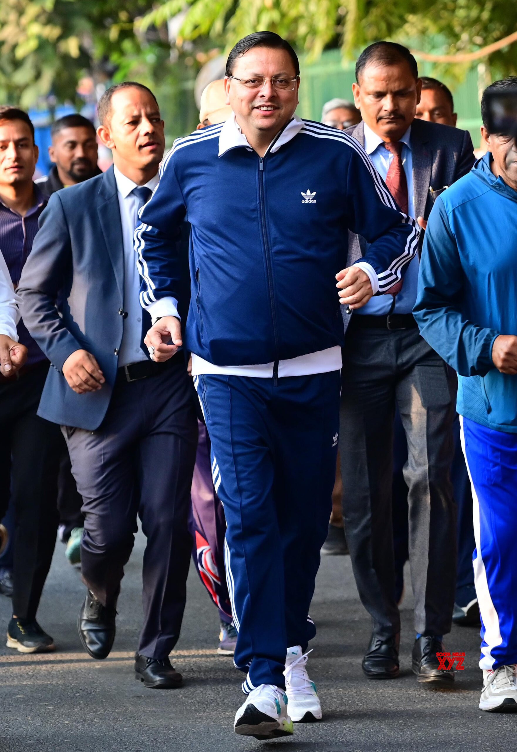 Dehradun: Uttarakhand Chief Minister Pushkar Singh Dhami flags off the "Run for Unity" #Gallery