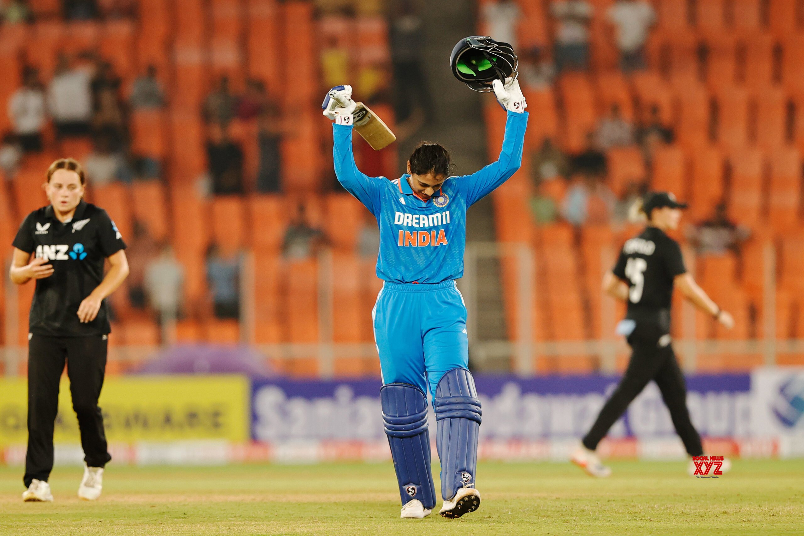 Ahmedabad: India's Smriti Mandhana celebrates her century #Gallery