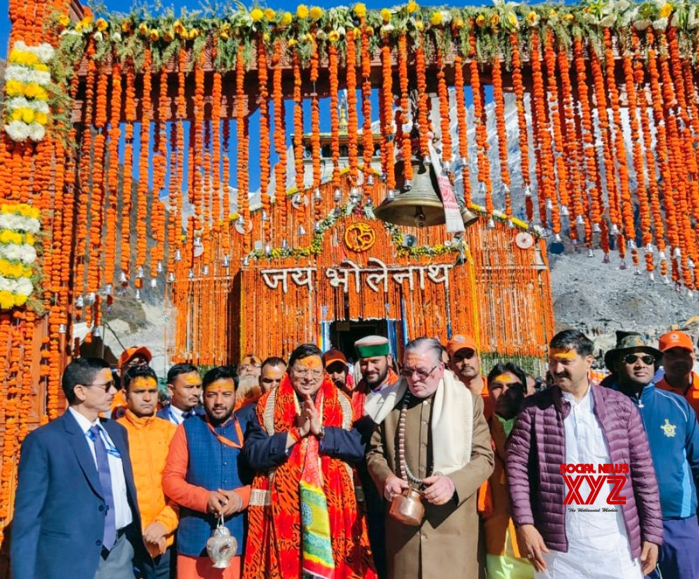 Rudraprayag: Uttarakhand CM Pushkar Singh Dhami orando en Kedarnath Dham #Galería