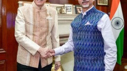 New Delhi: External Affairs Minister S. Jaishankar meets Minister of Foreign Affairs of the Kingdom of Thailand Maris Sangiampongsa in New Delhi on Saturday, November 02, 2024. (Photo: IANS)