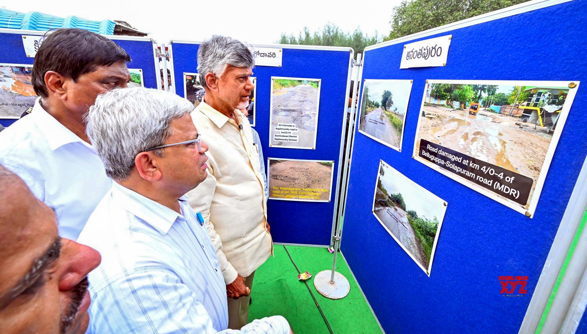 Anakapalli: Andhra Pradesh CM N. Chandrababu Naidu inaugura el programa de llenado de baches en carreteras - #Galería