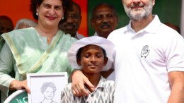 Wayanad: Congress leader and Leader of Opposition Rahul Gandhi and party candidate Priyanka Gandhi Vadra during an election rally ahead of the by-polls in Wayanad on Sunday, November 3, 2024. (Photo: IANS)