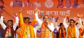 Khunti: Union Minister Shivraj Singh Chouhan attends a public meeting in support of BJP candidate Koche Munda in the Torpa Assembly Constituency, Khunti, on Sunday, November 3, 2024. (Photo: IANS)