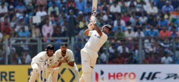 Mumbai: India's Rishabh Pant plays a shot during the third day of the third cricket Test match between India and New Zealand at Wankhede Stadium in Mumbai on Sunday, November 3, 2024. (Photo: IANS/@BCCI)