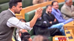 Srinagar: PDP MLA Waheed Ur Rehman Para speaks during the J&K Legislative Assembly session in Srinagar on Monday, November 4, 2024. (Photo: IANS)