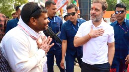 Raebareli: Congress leader and Leader of Opposition Rahul Gandhi arrives to attend the 'DISHA' meeting organized at Bachat Bhawan in Parliamentary Constituency Raebareli on Tuesday, November 05, 2024. (Photo: IANS)