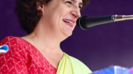 Kozhikode: Congress General Secretary Priyanka Gandhi addresses an election rally ahead of Wayanad by-polls elections at Thiruvambadi in Kozhikode, Wayanad, on Tuesday, November 05, 2024. (Photo: IANS)