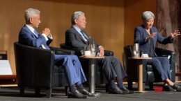 Canberra: External Affairs Minister S. Jaishankar during a conversation with Foreign Minister Penny Wong and Deputy Prime Minister of New Zealand Winston Peters in Canberra on Wednesday, November 06, 2024. (Photo: IANS)