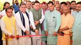 New Delhi: Uttarakhand Chief Minister Pushkar Singh Dhami cuts the ribbon during the inauguration of the newly built Uttarakhand State Guest House 'Uttarakhand Niwas' in Chanakyapuri, New Delhi, on Wednesday, November 06, 2024. (Photo: IANS)