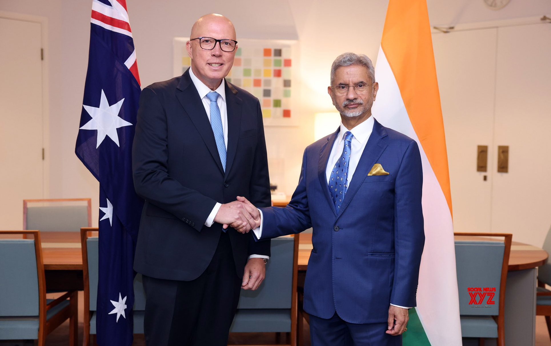 Canberra: - EAM S. Jaishankar Meets Australian Liberal Party Leader Peter Dutton #Gallery