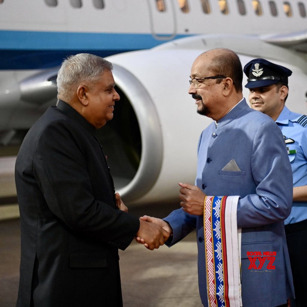 Raipur: Vice President Jagdeep Dhankhar arrives in Chhattisgarh #Gallery