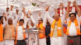 Sheopur: Union Minister Shivraj Singh Chouhan during an election rally in support of BJP candidate Ramakant for the upcoming by-election, in Sheopur,  on Thursday, November 7, 2024. (Photo: IANS)