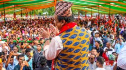 Behali: Assam Chief Minister Himanta Biswa Sarma attends an election campaign rally in support of BJP candidate, ahead of the by-election, at Samaguri in Behali on Thursday, November 7, 2024. (Photo: IANS)