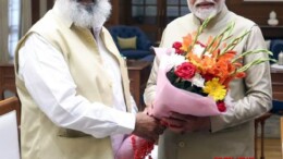 New Delhi: Haryana Cabinet Minister Anil Vij meets Prime Minister Narendra Modi in New Delhi  on Thursday, November 7, 2024. (Photo: IANS)