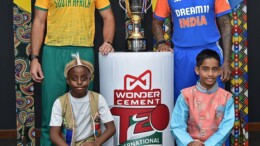 Durban: India’s captain Suryakumar Yadav and South Africa's Aiden Markram pose with the trophy during a photo session ahead of the T20 series, in Durban,. on Thursday, November 7, 2024. (Photo: IANS/@BCCI)