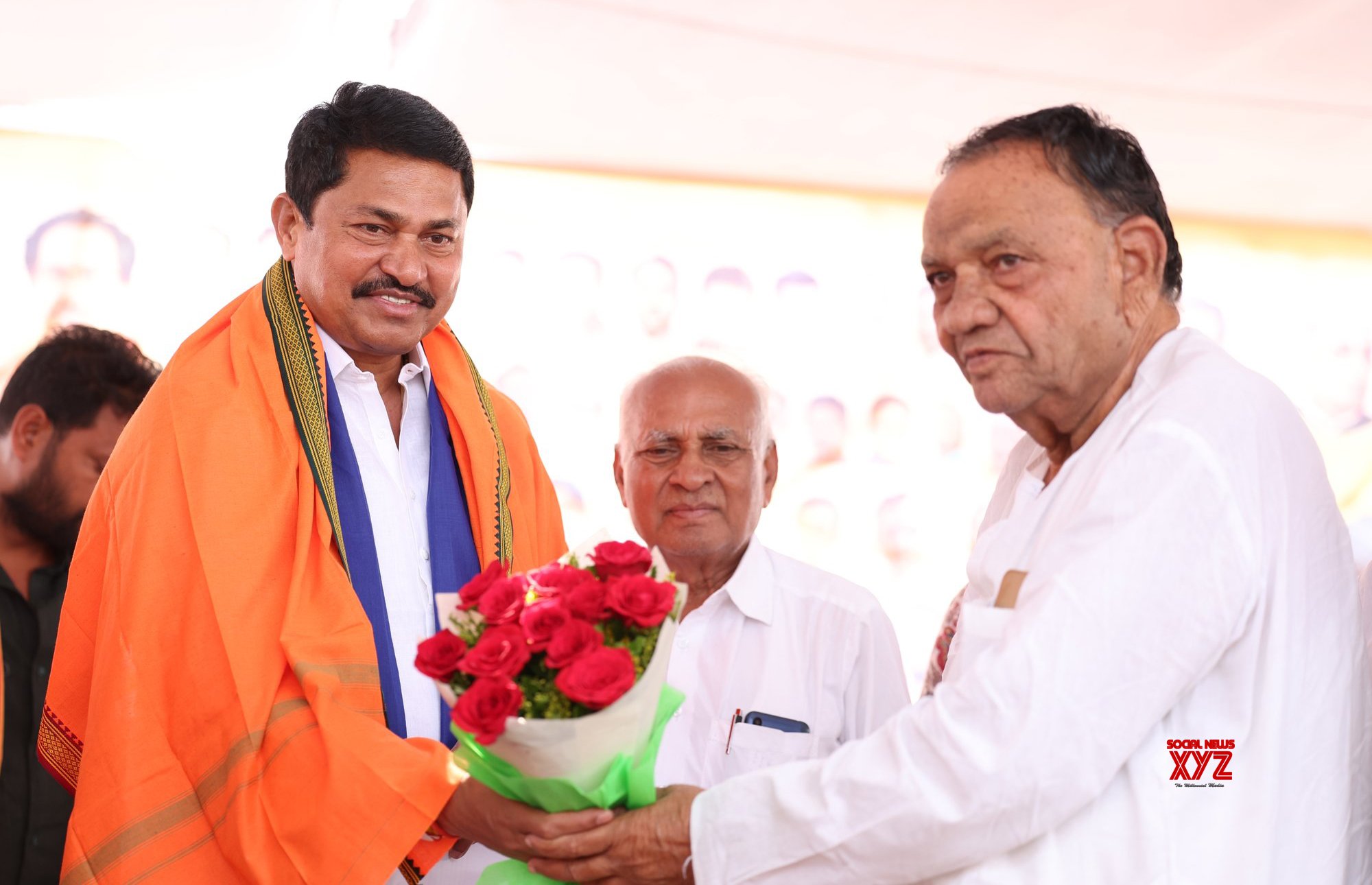 Nanded: Congress State President Nana Patole attends an election rally in support of party candidate Ravindra Vasantrao Chavan #Gallery