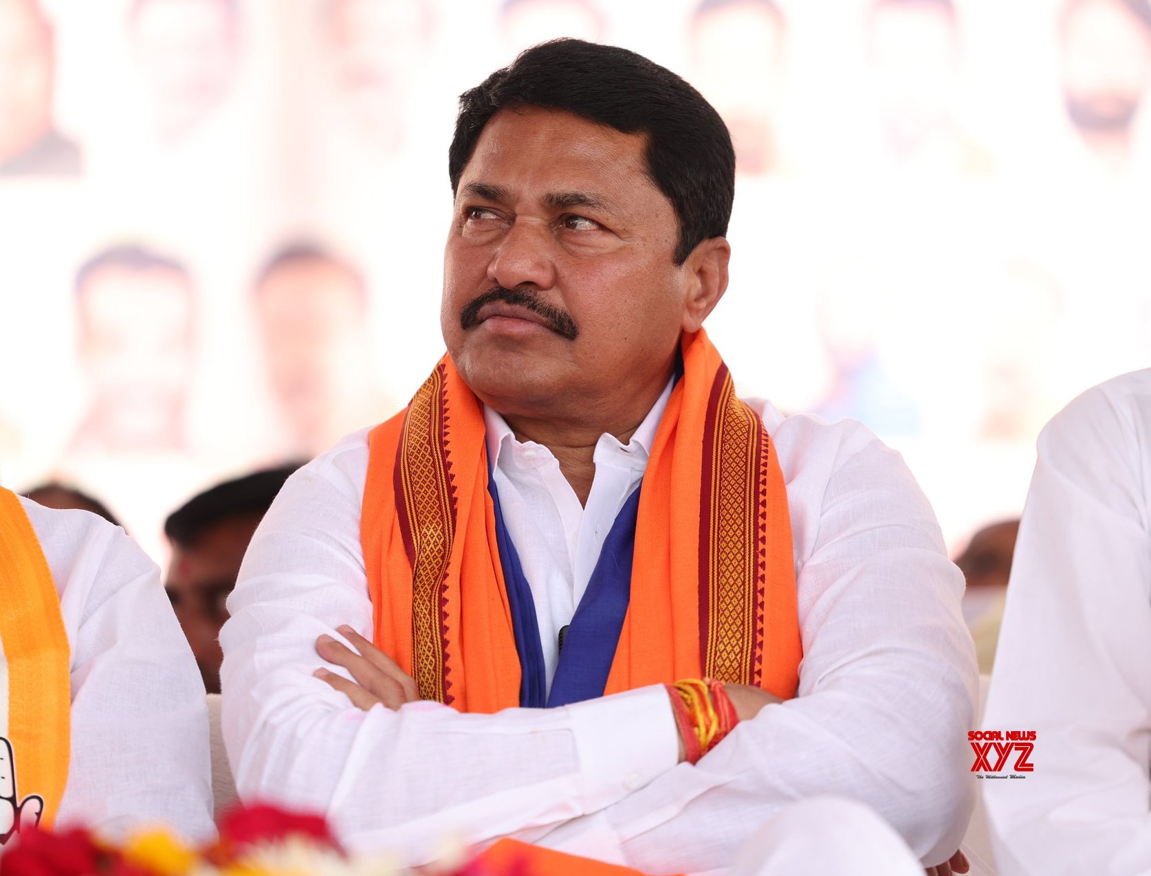 Nanded: Congress State President Nana Patole attends an election rally in support of party candidate Ravindra Vasantrao Chavan #Gallery