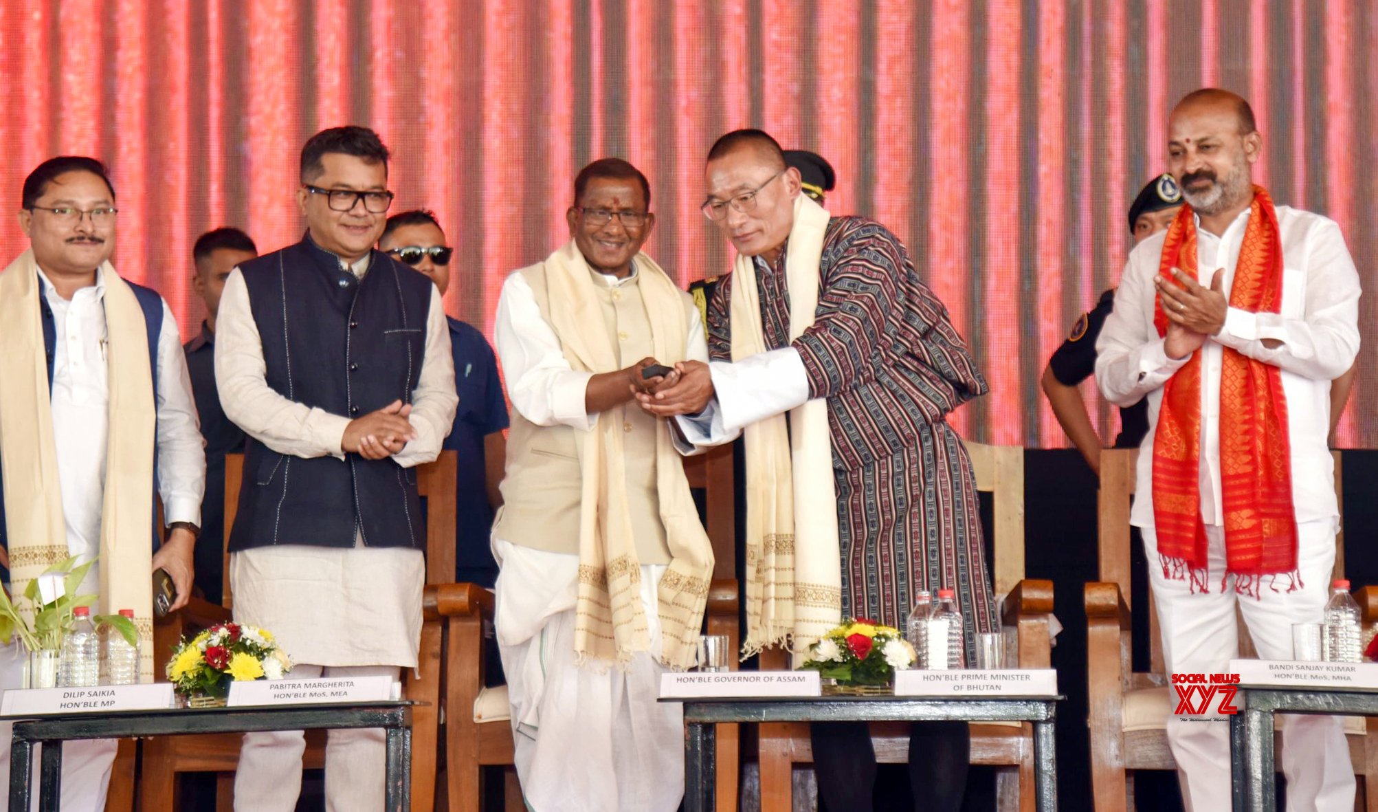 Tamulpur: Inauguration of the Integrated Check Post at Darranga in the presence of Bhutan PM Tshering Tobgay #Gallery