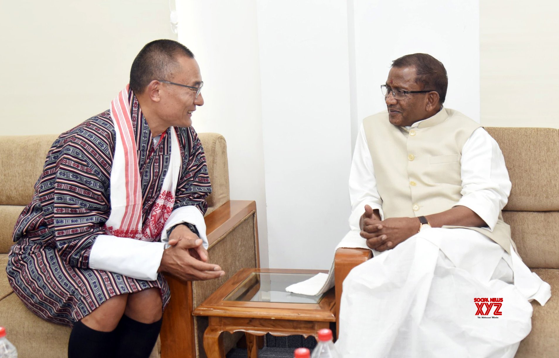 Tamulpur: Bhutan PM Tshering Tobgay with Assam Governor Lakshman Acharya during a meeting - #Gallery