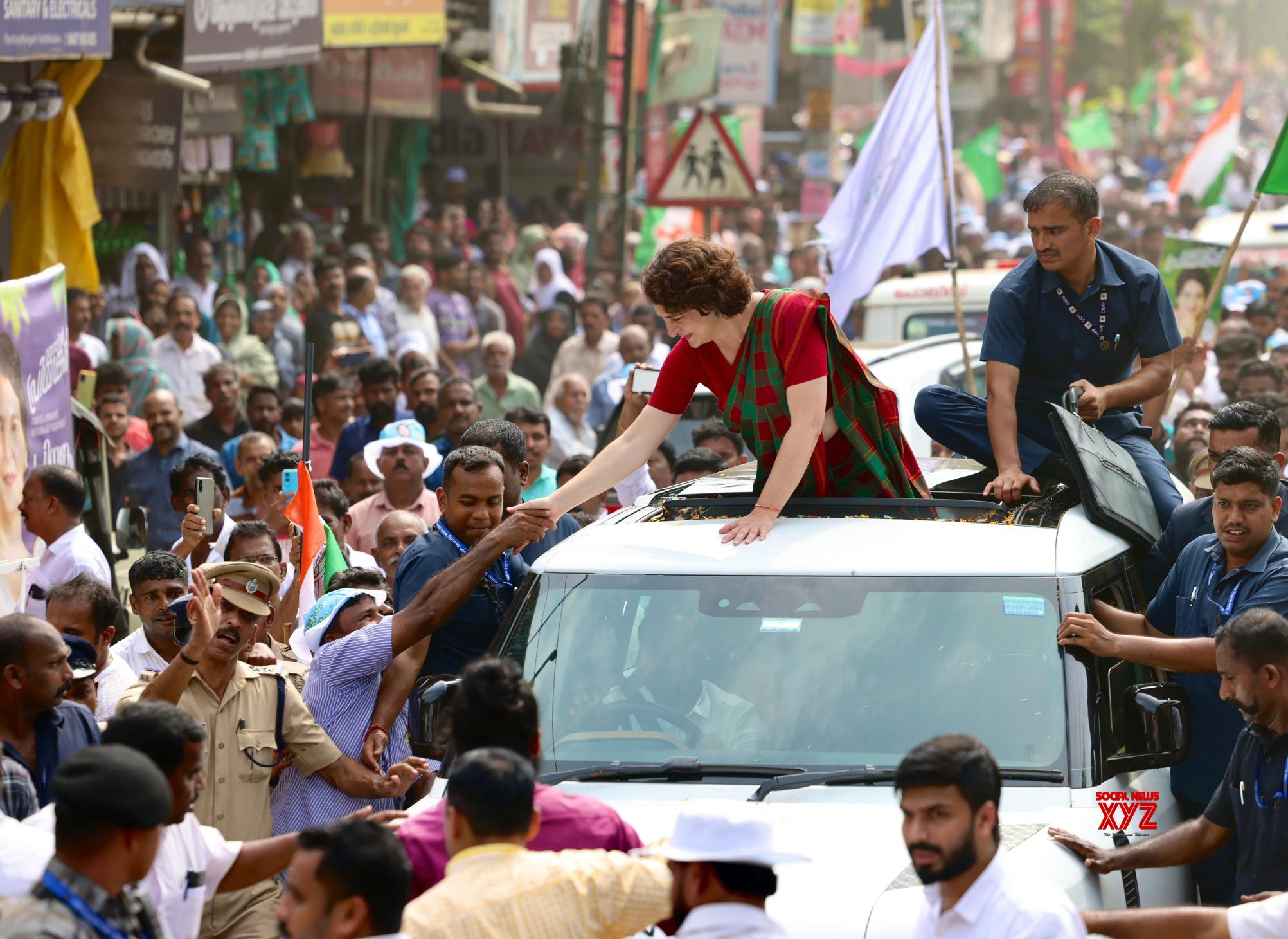 Wayanad: Congress candidate Priyanka Gandhi Vadra during an election campaign for the by polls - #Gallery