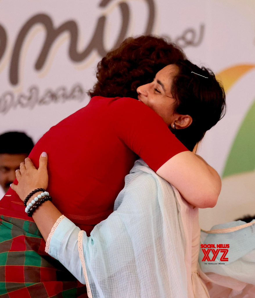 Wayanad: Wrestler and Congress MLA Vinesh Phogat joins Congress General Secretary Priyanka Gandhi's election campaign #Gallery