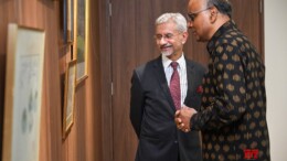 Singapore: External Affairs Minister S. Jaishankar meets President of Singapore Tharman Shanmugaratnam in Singapore on Friday November 08, 2024. (Photo: IANS)