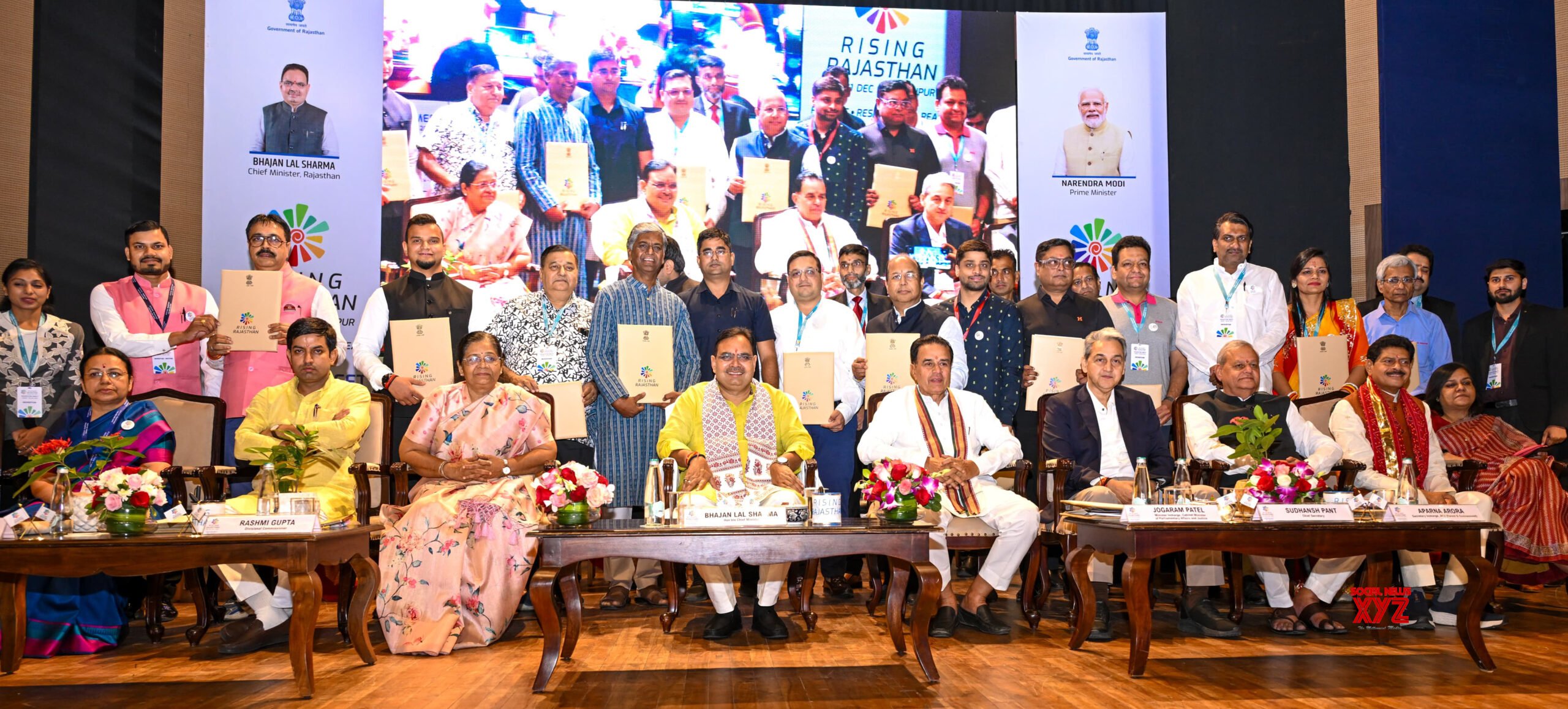 Jaipur: CM Bhajan Lal Sharma Attends Investors Ahead of 'Rising Rajasthan' Summit #Gallery