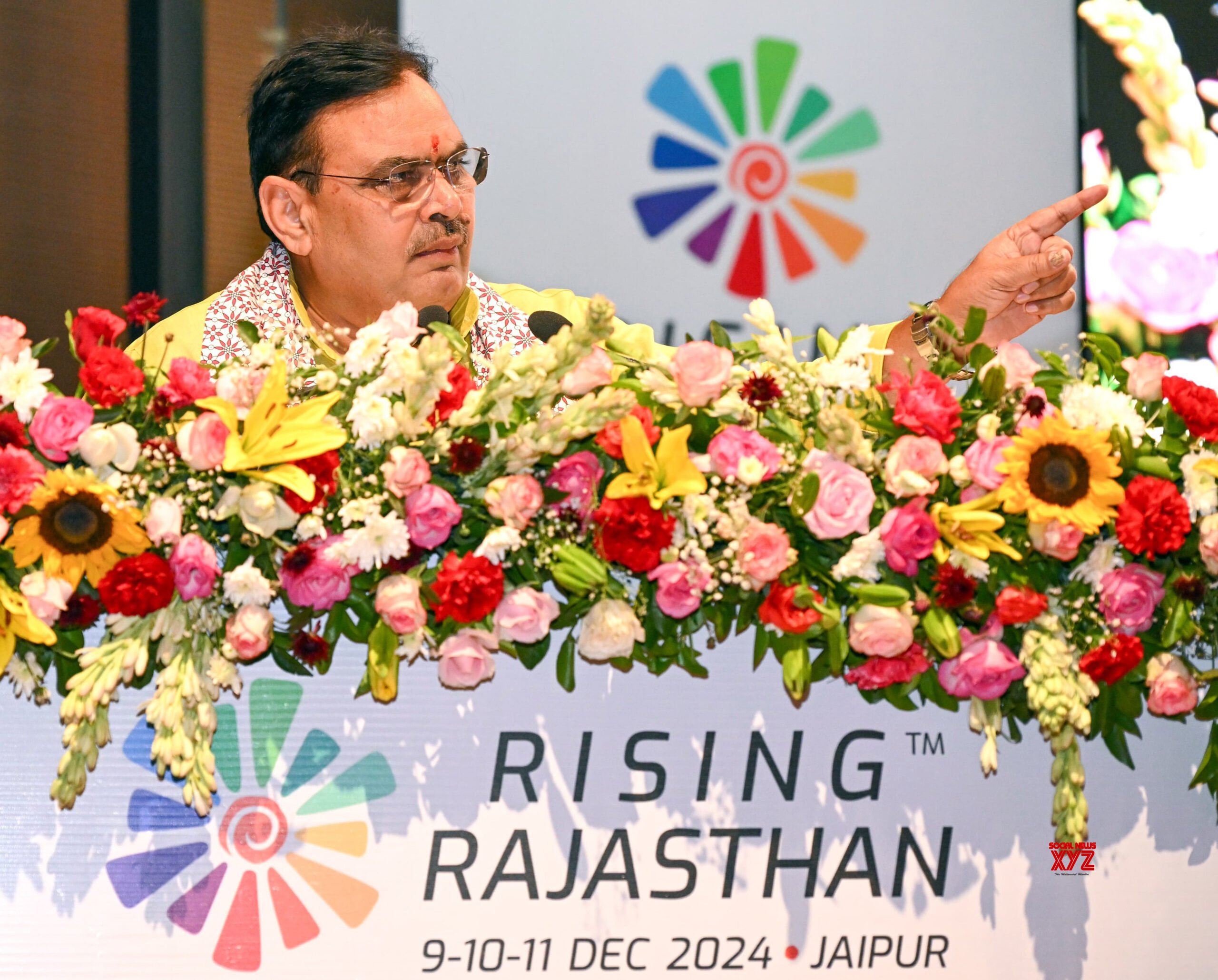 Jaipur: CM Bhajan Lal Sharma Attends Investors Ahead of 'Rising Rajasthan' Summit #Gallery