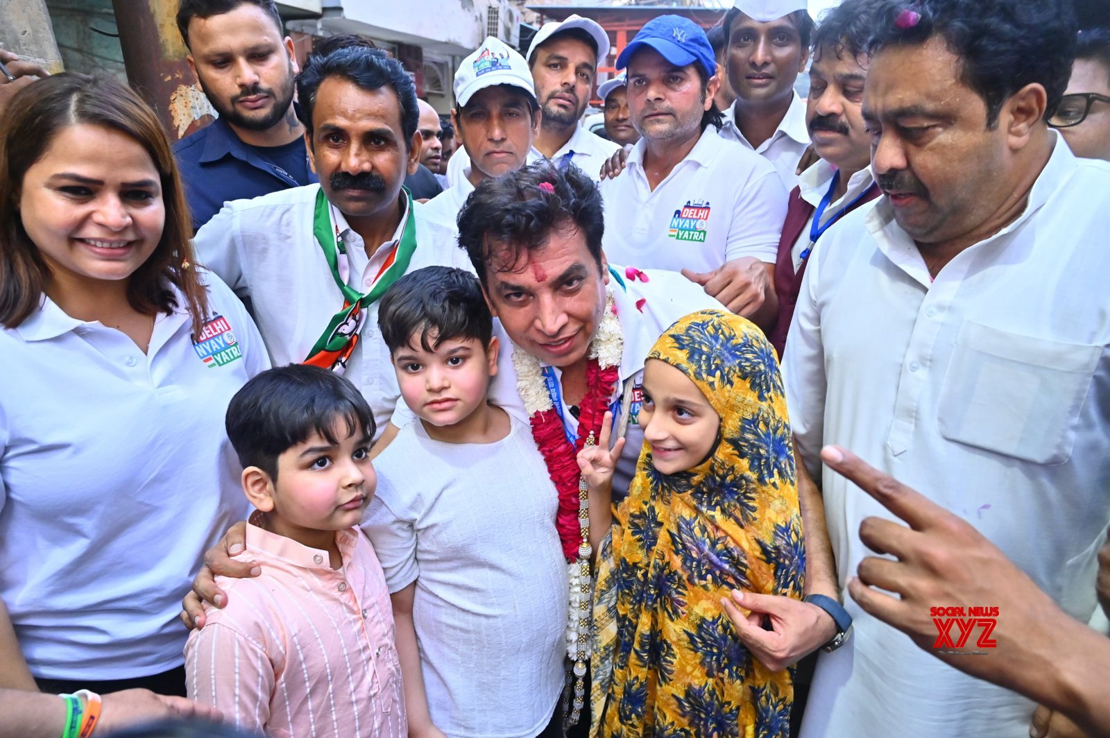 New Delhi: Delhi Pradesh Congress Committee (DPCC) President Devendra Yadav - with supporters during 'Delhi Nyay Yatra' - #Gallery