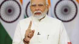 New Delhi: Prime Minister Narendra Modi addresses on Uttarakhand Sthapna Diwas via video conferencing on Saturday, November 09, 2024. (Photo: IANS)