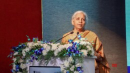 Bengaluru: Union Minister of Finance and Corporate Affairs Nirmala Sitharaman addresses the audience during the National MSME Cluster Outreach Programme in Bengaluru, Karnataka on Saturday November 09, 2024. (Photo: IANS)