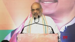 Raver: Union Home Minister Amit Shah addresses an election rally in Raver, Maharashtra, on Sunday, November 10, 2024. (Photo: IANS)