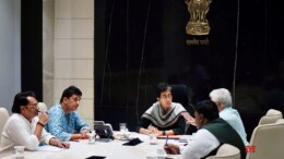 New Delhi: Delhi Chief Minister Atishi chairs a cabinet meeting at the Secretariat in New Delhi on Sunday, November 10, 2024. (Photo: IANS)