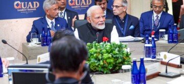 Delaware: Prime Minister Narendra Modi during the QUAD summit in Delaware on Sunday September 22, 2024. External Affairs Minister S. Jaishankar, also present. (Photo: IANS)