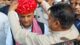 Jaipur: Samajwadi Party President Akhilesh Yadav is welcomed upon his arrival in Jaipur #Gallery